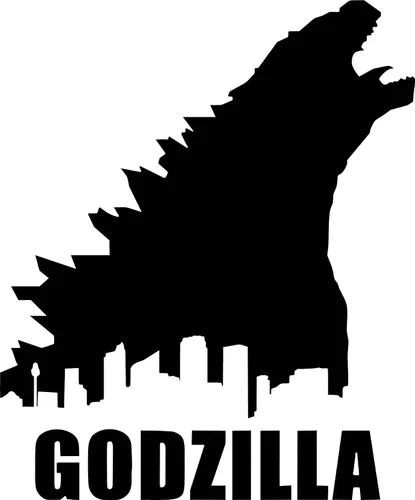 Vista 2 de Calcomanía de pared de monstruo Godzilla personalizada, calcomanía de vinilo para decoración de pared dormitorio, extraíble, impermeable, decoración