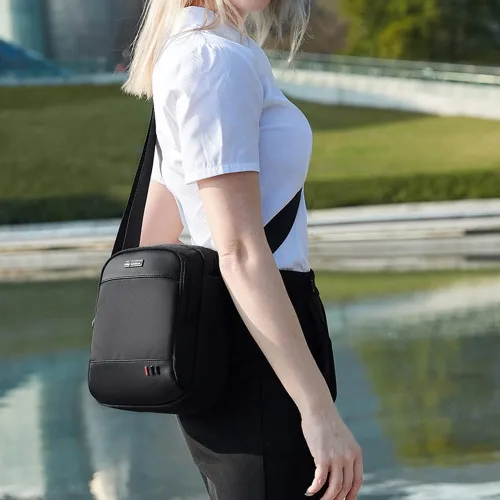Vista 3 de Aisinivo Bolso de mensajero Bolsos de hombro Bolsos y bolsos de hombre Bolsos cruzados pequeños para hombres Bolsa de viaje