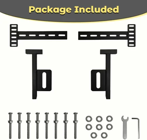 Vista 8 de Soportes de cabecera para marco de cama de metal, soportes ajustables universales para cabecero con kit de extensión de pie de cama que se ajusta a