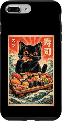 Vista 12 de Cute Kawaii Sushi Cat Funny Japanese Cat Eating Sushi Case for iPhone XR