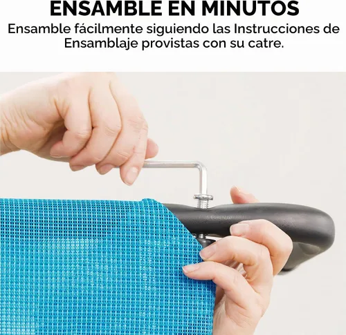Vista 8 de FurHaven Cunas elevadas para mascotas – Hamaca de malla de nailon refrescante y transpirable para perros pequeños y gatos, fácil de montar, duradera
