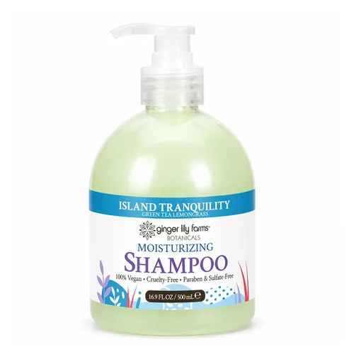 Vista 15 de Ginger Lily Farms Botanicals Champú hidratante para todo tipo de cabello, 100% vegano y libre de crueldad, aroma a pera de manzana, repuesto de 1