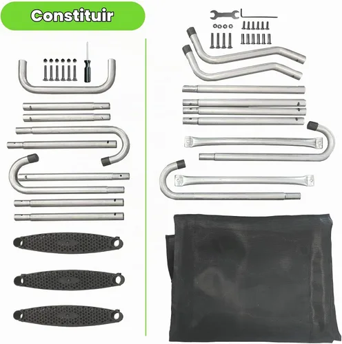 Vista 7 de Kit de tobogán y escalera de trampolín para niños, accesorio de trampolín 2-Negro