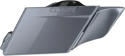 Vista 57 de Cubiertas laterales de alforjas estiradas para motocicleta, extensión extendida para Harley Touring 2014+ - Whisky ámbar Amber Whiskey