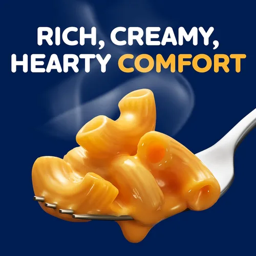 Vista 7 de Cena Kraft para macarrones con queso, 4 tazas de sabor original, 2.39 onzas Para cenar o cenar fácilmente, sin sabores ni tintes artificiales
