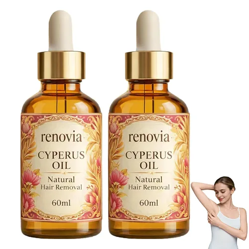 Vista 8 de Renovia Cyperus Rotundus Oil, 2026 Cyperus Rotundus Oil For Hair Removal, Moisturizes and Soothes, Smooths Skin, Reduces Body Hair Growth, Suitable
