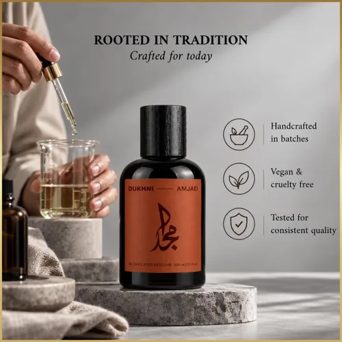 Vista 4 de Dukhni Amjad - Perfume unisex de larga duración, 3.4 fl oz, regalos