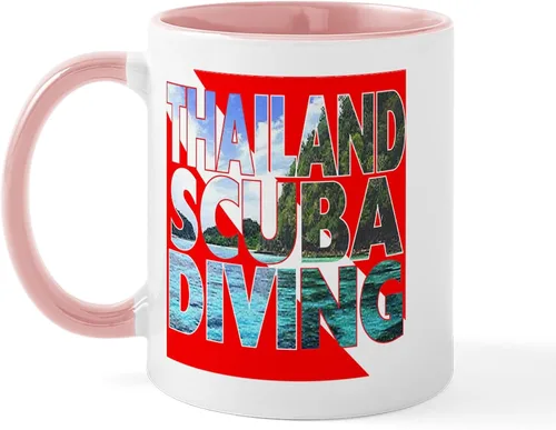 Vista 8 de CafePress Scuba Flag Diver Taza de café de cerámica de 11 oz (11.0 fl oz)