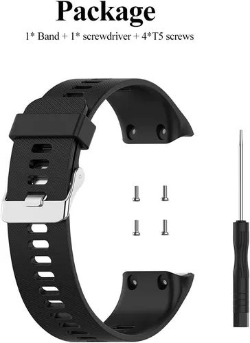 Vista 7 de Compatible con la correa Garmin Forerunner 35, bandas de repuesto de silicona Solf para reloj Garmin Forerunner 35