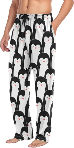 Vista 5 de Cute Pajama Pants Mens Lounge Pants Super Soft Men Pajama Bottoms with Pockets Drawstring