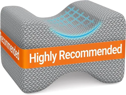Vista 10 de BlissTrends Almohada de rodilla de espuma viscoelástica, almohada de rodilla para dormir de lado, almohadas de piernas para dormir circulación