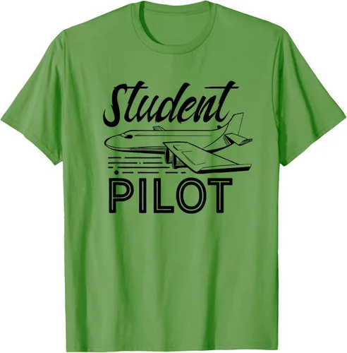 Vista 15 de Camiseta de aviación Aviador Aviador Student Pilot, Blanco