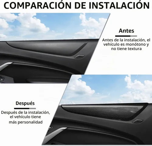 Vista 2 de RAZPOY Cubierta para reposabrazos de panel de puerta interior, moldura de panel de puerta interior compatible con accesorios interiores Chevrolet
