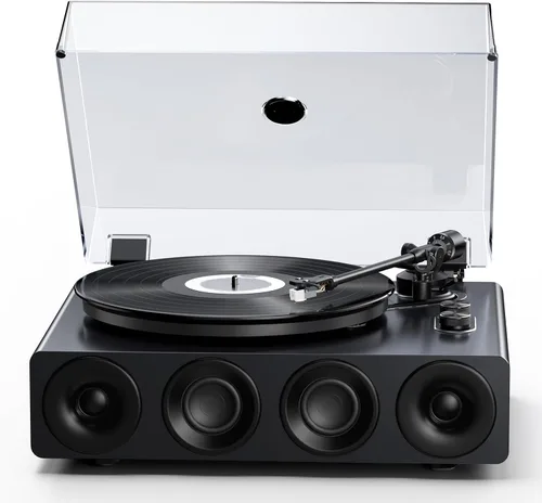 Vista 10 de 1 BY ONE tocadiscos inalámbrico HiFi Nogal