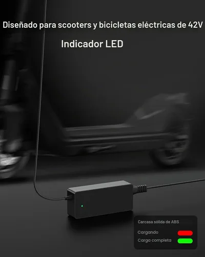 Vista 5 de VHBW Cargador de scooter eléctrico de 42 V 2 A con 5 enchufes, compatible con Gotrax, Jetson, Hover 1, Segway, Ninebot, Hiboy, Bird, Hoverstar