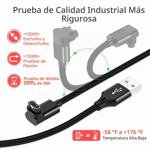 Vista 6 de AGVEE Cargador de 1.5 pies para reloj Garmin, cable de carga en forma de L