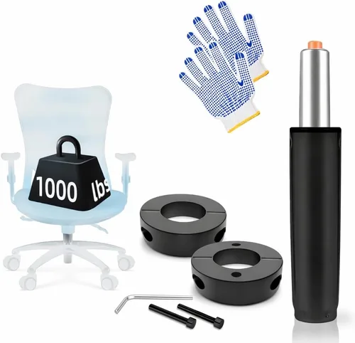 Vista 9 de PROFECTUS Repuesto de cilindro de gas para silla de oficina, pistón resistente clase 4, altura ajustable de 5.5 pulgadas, ajuste universal