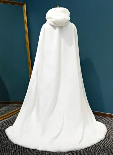 Vista 6 de EllieHouse PF12 - Capa de boda con capucha para mujer
