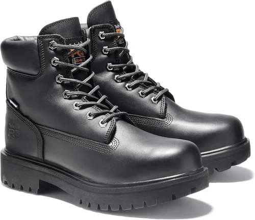 Vista 2 de Timberland PRO Botas de trabajo impermeables con aislamiento de punta suave de 6 pulgadas para hombre, caléndula