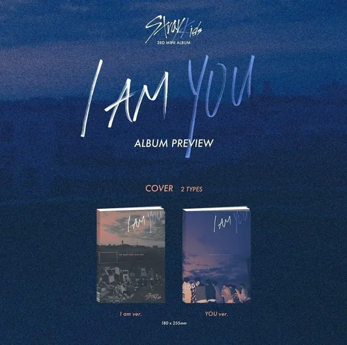 Vista 2 de Stray Kids - I AM You (3er Mini álbum) álbum+Juego de tarjetas de fotos extra (I am ver.)