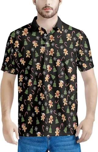 Vista 14 de HUGS IDEA Camiseta casual retro para hombre, diseño de calavera de manga corta Nota musical de hoja de otoño