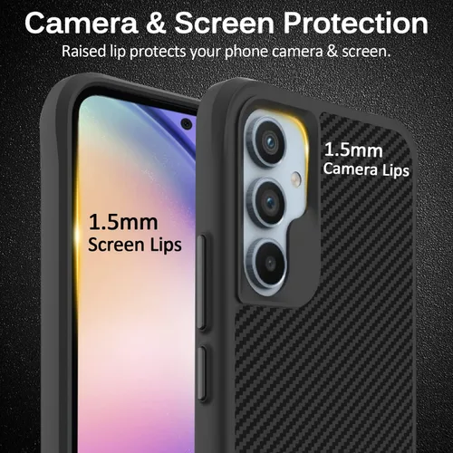 Vista 4 de Miimall Funda resistente para Galaxy A54 0.18 oz, funda de teléfono resistente, cargador inalámbrico [protección de cuerpo completo]