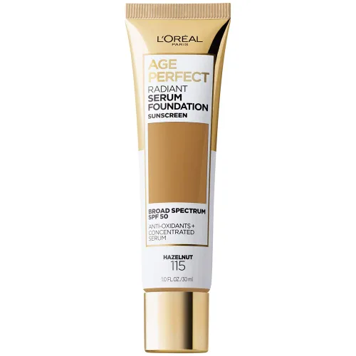 Vista 28 de L'Oreal Paris Age Perfect - Base de suero radiante con SPF 50, almendra, 1 onza
