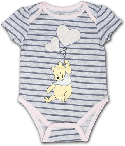 Vista 2 de Disney Winnie the Pooh - Conjunto de body para niña recién nacida color gris