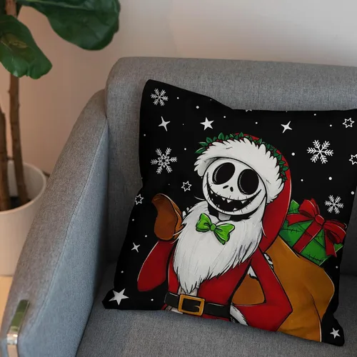 Vista 4 de Funda de Almohada de Navidad de Invierno Funda de Almohada Navideña Decoración Fiestas Decoraciones Navideñas para el Hogar Fiesta Sofá Dormitorio