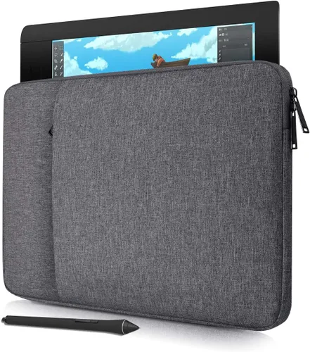 Vista 9 de Funda portátil para tableta de dibujo para HUION KAMVAS 13/Inspiroy 2 L/H1060P/H950P, XP-Pen Deco 01 V3, negro