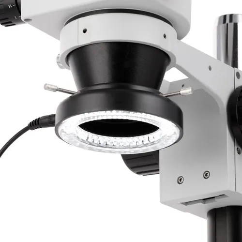 Vista 4 de AmScope LED-144-YK anillo de luz para microscopio con 144 LED y adaptador Bright adjustable LED lighting for microscopy, laboratory research