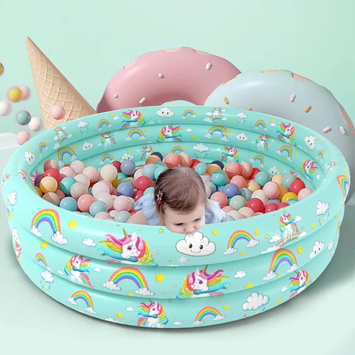 Vista 4 de Jasonwell Piscina inflable para bebés y niños – Piscina para niños pequeños, piscinas inflables para bebés, piscina inflable para niños