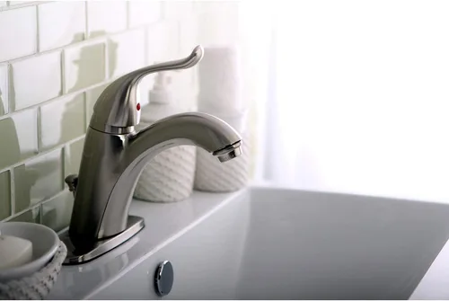 Vista 6 de Kingston KB6408YL - Grifo de baño de un solo orificio, níquel cepillado cepillado níquel