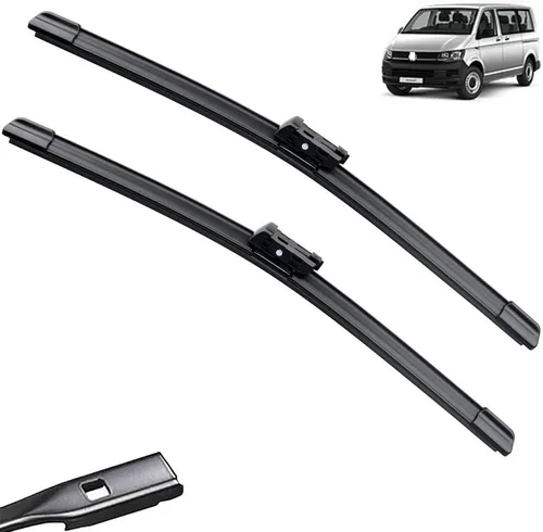Vista 11 de Escobillas de limpiaparabrisas compatibles con VW T5 Transporter Caravelle Multivan California Kombi Shuttle - Escobillas para parabrisas delantero