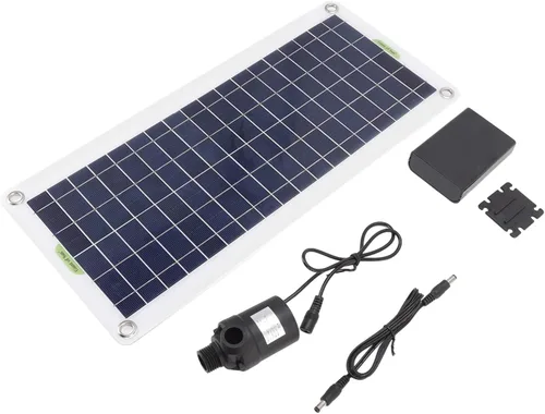 Vista 7 de Kit de bomba de agua solar, bomba de fuente solar con panel de 30 W de potencia para baño de pájaros