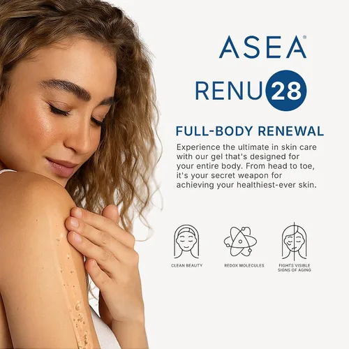 Vista 9 de ASEA gel para cuidado de la piel Renu 28 Redox de 2.7 onzas Contains Redox Molecules, Lightweight Gel, Face & Body Use, Clean Beauty Formula and