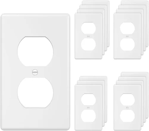 Vista 16 de Placa de pared Decora sin tornillos de 4 segmentos, placa frontal eléctrica para interruptor de luz, interruptor inteligente, receptáculo