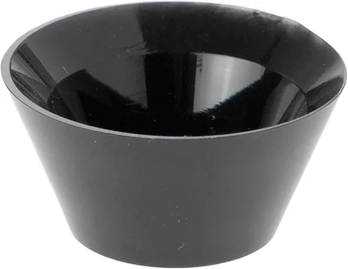 Vista 2 de Plymor Soporte de exhibición acrílico negro con forma de huevo, mármol, bola o esfera, 0.75 pulgadas de alto x 1.25 pulgadas de ancho (paquete de 6)