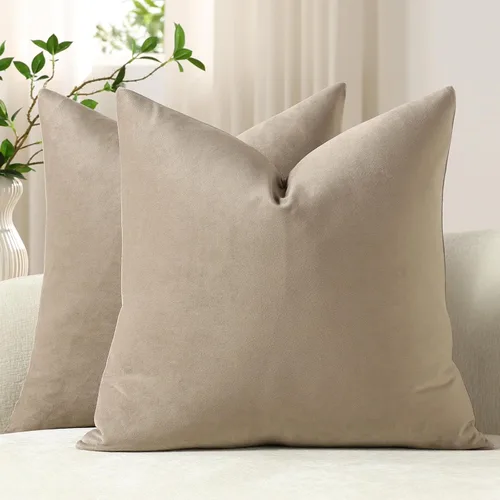 Vista 32 de Funda de almohada para cuerpo de Dezene, súper suave de terciopelo con cierre de cremallera oculto.