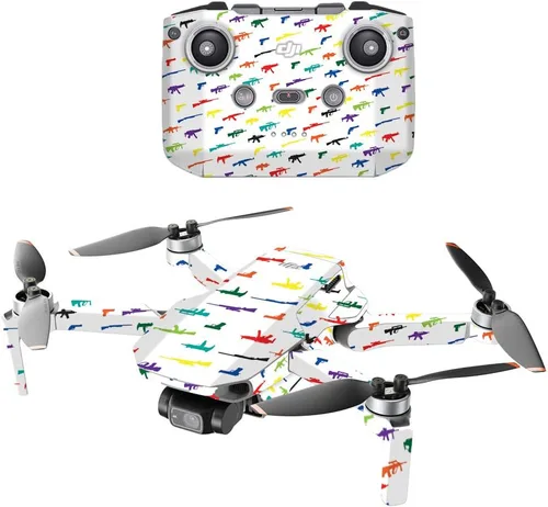 Vista 5 de MightySkins - Compatible con DJI Mini 2 Dron portátil – Estrella del ejército Funda protectora de vinilo duradera y única Fácil de aplicar