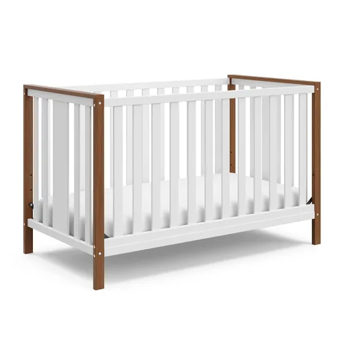 Vista 15 de Storkcraft Modern Pacific - Cuna convertible 5 en 1 (negro) – Certificado GREENGUARD Gold, se convierte de cuna de bebé a cama infantil y cama