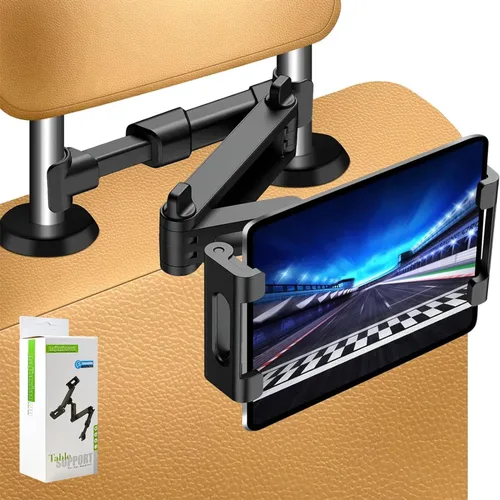 Vista 9 de najiaxiaowu Soportes para Tabletas PC Paquete de 2 Soporte para Tableta para Coche, Soporte para Reposacabezas de iPad para iPad/Teléfonos