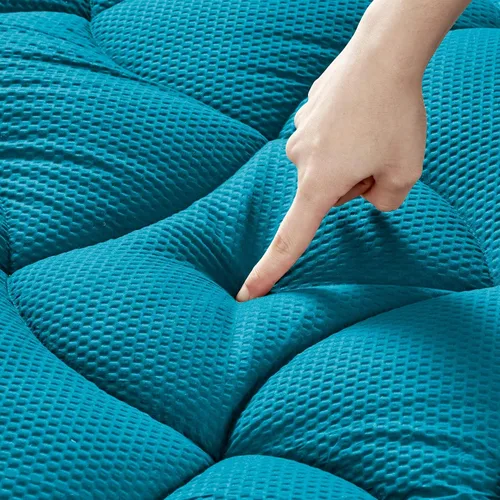 Vista 14 de SLEEP ZONE - Cubrecolchón refrescante, funda de colchón fresca, protector acolchado con zonas, transpirable y lavable, bolsillo profundo de 8-21