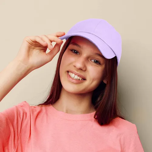 Vista 5 de DALIX Womens Cap Adjustable Hat 100% Cotton Black White Gold Lavender Blue Pink Lime Green Hot Pink