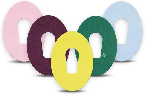 Vista 18 de ExpressionMed Dexcom G6 Overparches impermeables – Material transpirable que no se deshilacha, parte trasera dividida fácil de aplicar, paquete de 5