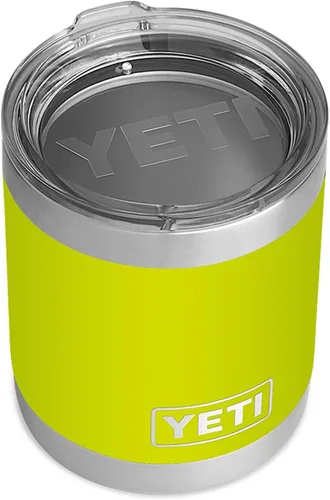 Vista 8 de YETI Rambler Lowball de 10 onzas, con aislamiento al vacío, acero inoxidable con tapa estándar Blanco