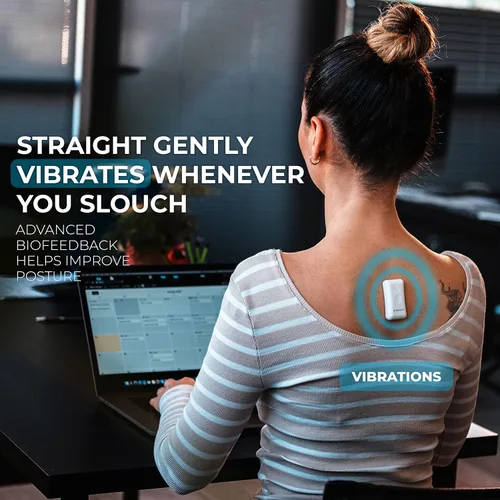 Vista 2 de Kodgem Straight Corrector de postura para mujeres y hombres - Entrenador de postura inteligente actualizado - Soporte de enderezador inteligente