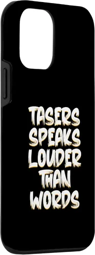 Vista 3 de Funda eléctrica para iPhone 12 mini Tasers Speak Louder Than Words