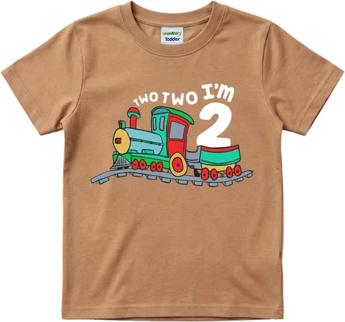 Vista 8 de Unordinary Toddler Camiseta de 2º cumpleaños para niño Chugga Chugga Two Two Train im 2 años Negro (Charcoal Black)