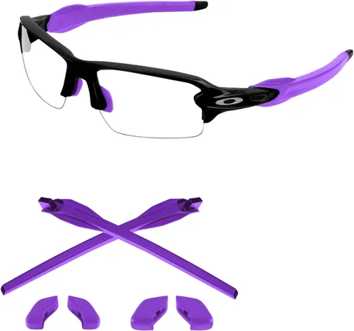 Vista 18 de Kits de goma de repuesto para orejeras y boquillas compatibles con Oakley Flak 2.0 OO9295 Flak 2.0 XL OO9188 Negro